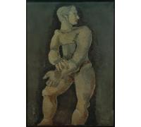 HRJUBWREE Vintage Poster Photo Wall Print Mural Artwork Life size Male Act by Kolle Art Prints Painting for Home Decor 60x90cm