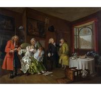 HRJUBWREE Vintage Poster Photo Wall Print Mural Artwork Marriage A-la-mode the Lady's Death by William Hogarth Art Prints Painting for Home Decor 60x90cm