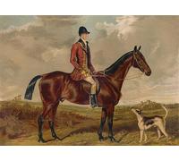 HRJUBWREE Vintage Poster Photo Wall Print Mural Artwork Mr Charles Davishuntsman of the Royal Buckhounds by Francis Grant Art Prints Painting for Office Decor 60x90cm