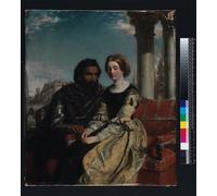 HRJUBWREE Vintage Poster Photo Wall Print Mural Artwork Othello and Desdemona by William Powell Frith Art Prints Painting for Office Decor 60x90cm