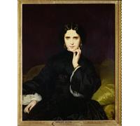 HRJUBWREE Vintage Poster Photo Wall Print Mural Artwork Portrait of Jeanne De Tourbay by Eugene Emmanuel Amaury Duval Art Prints Painting for Office Decor 60x90cm