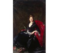 HRJUBWREE Vintage Poster Photo Wall Print Mural Artwork Portrait of Mme N. M. Polovtsova by Carolus-duran Art Prints Painting for Home Decor 60x90cm