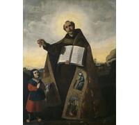 HRJUBWREE Vintage Poster Photo Wall Print Mural Artwork Saint Romanus of Antioch and Saint Barulas by Francisco De Zurbaran Art Prints Painting for Office Decor 60x90cm
