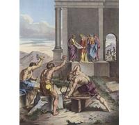 HRJUBWREE Vintage Poster Photo Wall Print Mural Artwork Solomon Overseeing the Building of the Temple of Jerusalem by Raffaello Sanzio Raphael Art Prints Painting for Home Decor 60x90cm