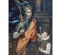 HRJUBWREE Vintage Poster Photo Wall Print Mural Artwork St Louis King of France by El Greco Art Prints Painting for Office Decor 60x90cm