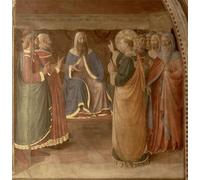 HRJUBWREE Vintage Poster Photo Wall Print Mural Artwork St.stephen Preaching and St.stephen Addressing the Council Fresco Detail of by Fra Angelico Art Prints Painting for Home Decor 60x90cm