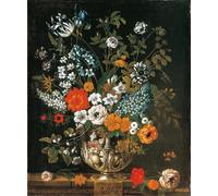 HRJUBWREE Vintage Poster Photo Wall Print Mural Artwork Still Life with Fruit on a Table by Adriaen Van Utrecht Art Prints Painting for Home Decor 60x90cm