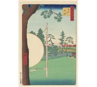 HRJUBWREE Vintage Poster Photo Wall Print Mural Artwork Takata Riding Grounds From the Series One Hundred Famous Views of Edo by Ando Hiroshige Art Prints Painting for Office Decor 60x90cm
