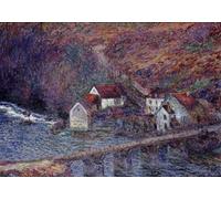 HRJUBWREE Vintage Poster Photo Wall Print Mural Artwork the Bridge At Vervy by Claude Monet Art Prints Painting for Office Decor 60x90cm