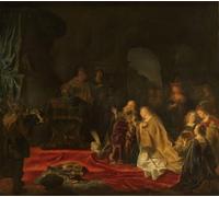 HRJUBWREE Vintage Poster Photo Wall Print Mural Artwork the Idolatry of King by Famous Artist Art Prints Painting for Home Decor 60x90cm
