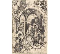 HRJUBWREE Vintage Poster Photo Wall Print Mural Artwork the Nativity by Famous Artist Art Prints Painting for Office Decor 60x90cm