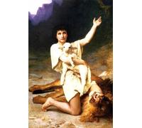 HRJUBWREE Vintage Poster Photo Wall Print Mural Artwork the Shepherd David by Elizabeth Jane Gardner Bouguereau Art Prints Painting for Office Decor 60x90cm