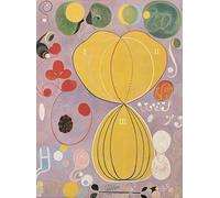 HRJUBWREE Vintage Poster Photo Wall Print Mural Artwork the Ten Largest Adulthood Group Iv by Hilma Af Klint Art Prints Painting for Home Decor 60x90cm