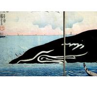 HRJUBWREE Vintage Poster Photo Wall Print Mural Artwork Throng of People Around a Captured Animal by Utagawa Kuniyoshi Art Prints Painting for Home Decor 60x90cm