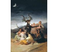 HRJUBWREE Vintage Poster Photo Wall Print Mural Artwork Witches Sabbath by Francisco De Goya Art Prints Painting for Home Decor 60x90cm