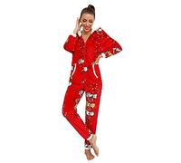 Hrjxfpt Ladies Pyjamas Size 22/24 Clearance Size 12 Pyjamas Womens Fleece Lined Pjs Women Fleece Jammies Women Furry Pyjamas Women Ladies Sherpa Fleece Pyjamas Teddy Bear Fleece Pyjamas Women Daisy