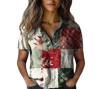 Hrjxfpt Summer Womens Cotton Linen Loose Blouse Tops Ladies T-Shirts Short Sleeve Chiffon Summer T Shirt Clearance Women Cotton Shirt Printed Fashion Down Daily Casual Top Short Sleeve Blouse