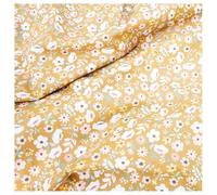 Hrlace 100% Cotton Fabric with Floral Pattern, 160 cm Wide, Flowers Fabrics, Sold by the Metre, Cotton Fabric, Crafts, Sewing Fabric, Printed Decorative Fabric for Clothing, Sewing, Crafts, Quilting