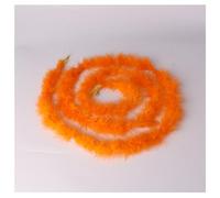Hrlace 200 cm Marabou Feather Boa 10 g Fluffy Marabou Boa for Crafts Natural Turkey Feather Boa Fluffy Feather Garland Christmas Garland DIY Costume Dancing Wedding Cosplay Party Decoration Orange