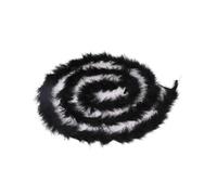 Hrlace 200 cm Marabou Feather Boa 10 g Fluffy Marabou Boa for Crafts Natural Turkey Feather Boa Fluffy Feather Garland Christmas Garland DIY Costume Dancing Wedding Cosplay Party Decoration Black