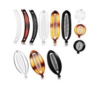 Hrlace Banana Clips Vintage Fish Holder Combs Banana Hair Clips Hair Clip French Ponytail Fish Shape Hair Clip for Women Girls Thick Hair Long Curly Straight Hair Set 11#