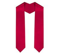 Hrlace Graduation Stole Unisex Graduation Stole School Graduation Stole Simple Graduation Steel Plain Graduation Sash for Academic Church Priest Choir Stole Red Student 150 x 10 cm