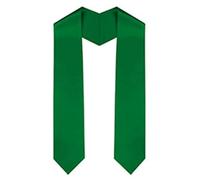 Hrlace Graduation Stole Unisex Graduation Stole School Graduation Stole Simple Graduation Steel Plain Graduation Sash for Academic Church Priest Choir Stole Green Student 150 x 10 cm
