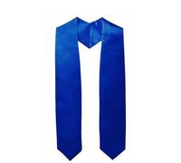 Hrlace Graduation Stole Unisex Graduation Stole School Graduation Stole Simple Graduation Steel Plain Graduation Sash for Academic Church Priest Choir Stole Blue Children 130 x 8.5 cm