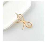 Hrlace Hair Pin Metal Gold Hair Clips Geometric Hair Clip Minimalist Petite Hair Pins Decorative Hair Accessories for Girls and Women Wedding Party 2 Pieces Bow