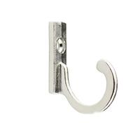 Hrlace Mini Iron Hooks 6.3 x 27 mm Antique Hooks Metal Hooks Brass Bronze Design Vintage Coat Hooks Hat Hooks Wall Hooks Coat Hooks for Keys Bags Towels White Pack of 10