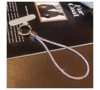 Hrlace Mobile Phone Lanyard Universal Rhinestone Mobile Phone Chain Wrist Strap Glitter Rhinestone Crystal Phone Lanyard for Hanging Mobile Phone Strap Wrist Strap Lanyard with Patch for All