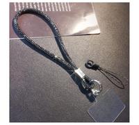 Hrlace Mobile Phone Lanyard Universal Rhinestone Mobile Phone Chain Wrist Strap Glitter Rhinestone Crystal Phone Lanyard for Hanging Mobile Phone Strap Wrist Strap Lanyard with Patch for All