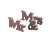 Hrlace Mr & Mrs Letters for Wedding Table Decoration Mr & Mrs Wedding Decoration Mr & Mrs Sign Wooden Letters Wedding Decoration for Bride and Groom Gifts Garden Party Photo Props Original Wood