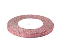 Hrlace Organza Ribbon 22 m Glitter Ribbon Translucent Decorative Gift Ribbon Metallic Shiny Ribbon for DIY, Crafts, Gift Wrapping, Christmas Decorative, 1 Roll Red, 0.6 cm