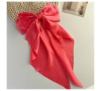 Hrlace Pack of 2 Bow Hair Clips French Hair Clip with Large Bow Soft Satin Hair Bow Hair Pin Bow Knot Clips Elegant Hair Accessories for Women Girls Light Pink