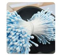 Hrlace Pack of 380 Flower Stamens Artificial 2 mm Double Heads Handmade Flowers Craft Flowers Artificial Flower Stamps for Crafts Home Craft Decor Wedding Decoration Multicoloured Light Blue