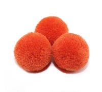 Hrlace Pack of 50 Colourful Pompoms 5 cm Cashmere Pompoms for Crafts Fluffy Plush Balls Pom Pom Balls for DIY Creative Crafts Clothing Garlands Party Decoration Orange 5 cm 50 Pieces