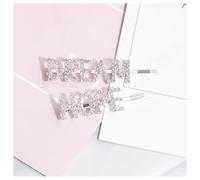 Hrlace Rhinestone Letter Hair Clip Crystal Hair Pins Bridal Hair Clip Diamond Hair Clips Glitter Rhinestone Bobby Pins Metal Hair Accessories for Women Girls Wedding Party 7#HOPE&DREAM