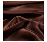 Hrlace Satin Fabric 150 cm Wide Lining Fabric Sold by the Metre Silk Fabric Silky and Shiny Fabric Satin Fabric for Wedding Dress Evening Wear DIY Crafts Sewing Costumes Dresses 15#Coffee 1 m