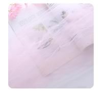 Hrlace Soft Tulle Fabric Rainbow Mesh Chiffon Fabric Decorative Fabric Multicoloured Tulle 160 cm Wide Sold by the Metre for DIY Tutu Skirt Craft Bow Party Decoration Crafts Gift Pale Pink 1 m