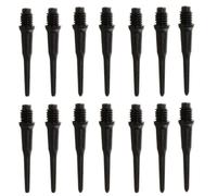 HRLORK 100 Packs Dart Points Plastic Soft Tip Darts Set Darts Attachment Spare Tips-Black