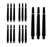 HRLORK 15 Packs Darts Shafts Darts Stems 35MM Nylon Polycarbonate Shafts Multiple Stems Professional Darts Accessories 2BA Shaft -Black
