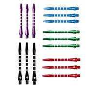 HRLORK 15 Packs Darts Shafts Darts Stems 45MM Aluminium Shafts Multiple Metal Stems Professional Darts Accessories 2BA Shaft