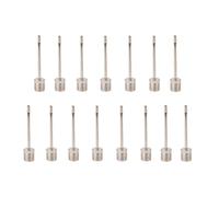 HRLORK 15 Pcs Football Pump Ball Pump Stainless Ball Inflation Portable Inflating Needle Valve Adapter for Football Basketball Volleyball Balloon