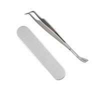 HRLORK 2 in 1 Tick Remover Professional Tick Removal Tool Stainless Steel Tick Remover Tweezers with Box for Dogs, Cats, Pet and Humans