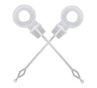 HRLORK 2 Pcs Fridge Drain Hole Plunger Universal Refrigerator Cleaning Dredging Tool Reusable Plastic Plunger