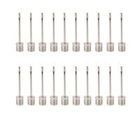 HRLORK 20 Pcs Football Pump Ball Pump Stainless Ball Inflation Portable Inflating Needle Valve Adapter for Football Basketball Volleyball Balloon
