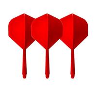 HRLORK 3 Pcs Dart Flights Integrated Dart Flights and Dart Shafts Dart Sets- Red
