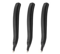 HRLORK 3 Pcs Magnetic Staple Remover Tool with Rubberised Grip, Puller for Easy Removal from Paper, Boards and documents, Handy Accessory for Office, School and Wall Stapler use (Black)