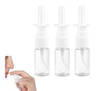HRLORK 3 Pcs Nasal Spray Bottle 10ml Clear Empty Rhinitis Care Sprayer Mist Spray Bottle Direct Spray Container for Saline Fluid Essential Oils Liquid